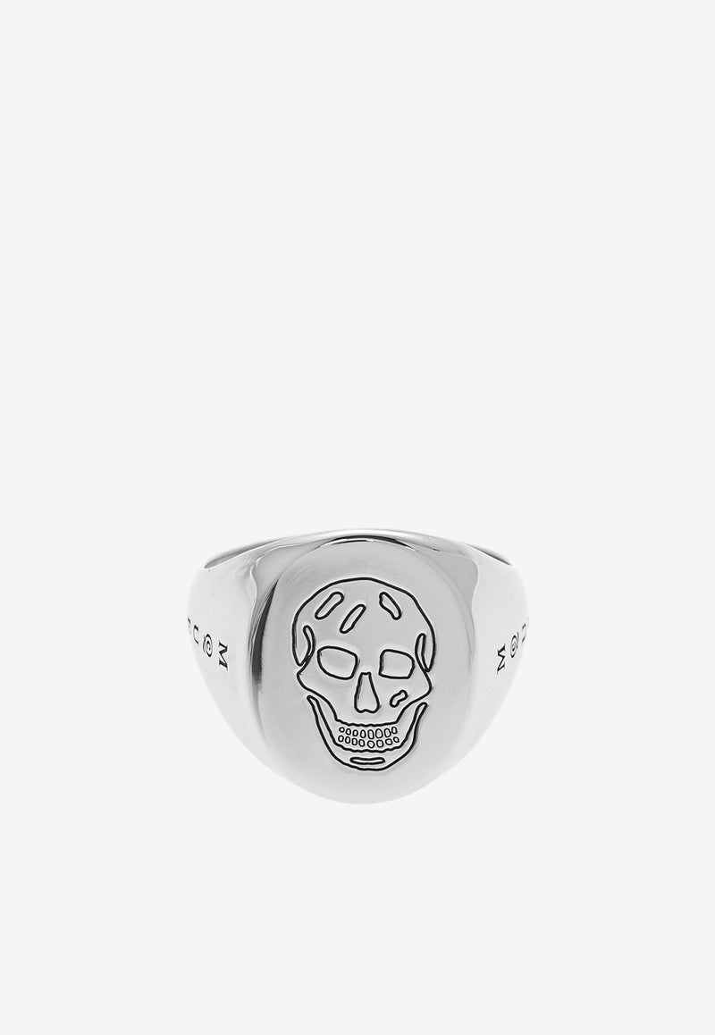 Alexander Mcqueen Skull Signet Ring 836675 J161N-446