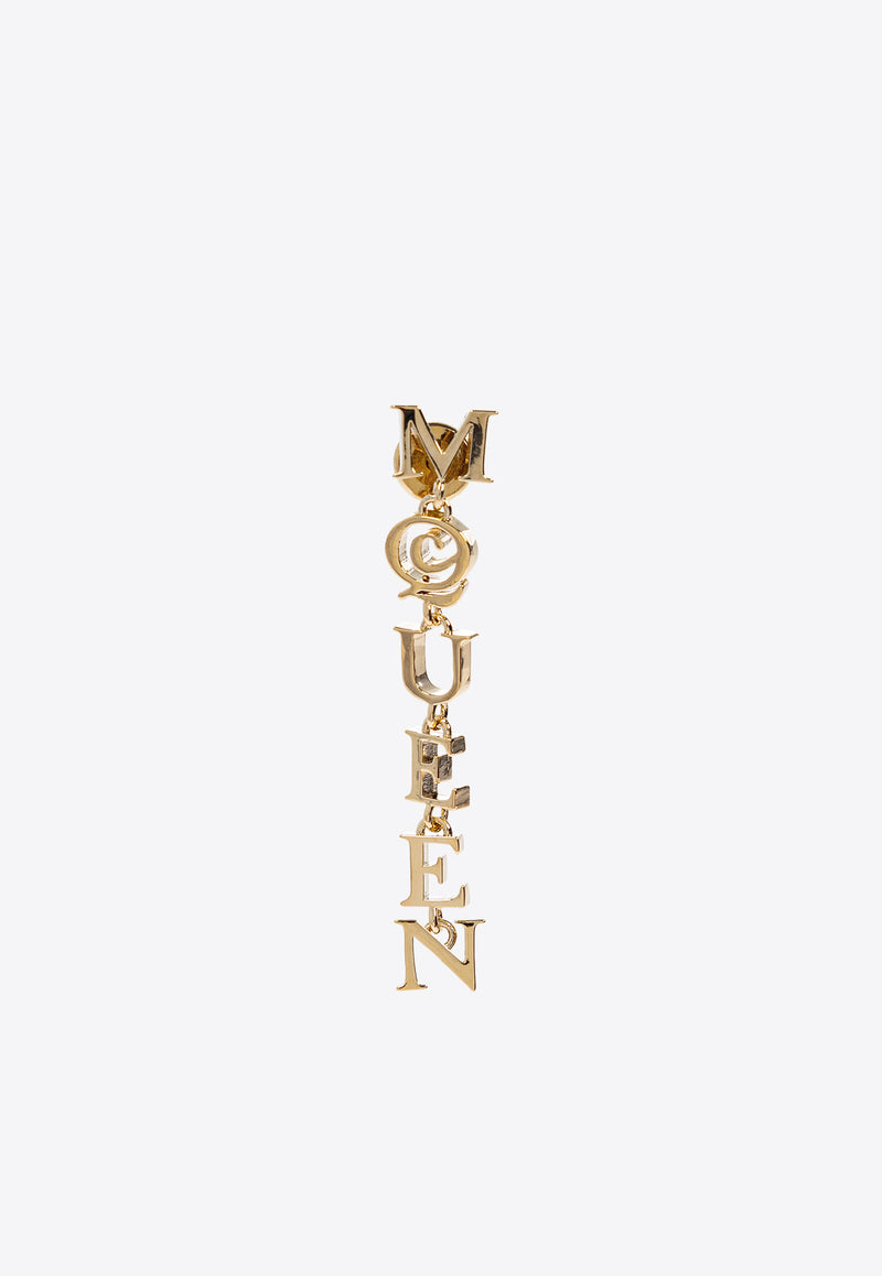 Alexander Mcqueen Logo Lettering Drop Earrings 836403 J161G-953