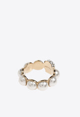 Alexander McQueen Embellished Skull Ring Gold 836481 J16PP-1953