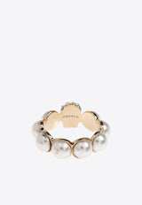 Alexander McQueen Embellished Skull Ring Gold 836481 J16PP-1953