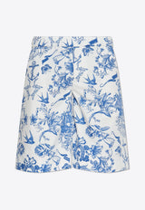 Alexander McQueen Printed Bermuda Shorts