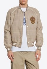 Alexander McQueen Bomber Jacket with Check-Pattern