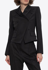 Alexander McQueen Double-Breasted Wool Blazer
