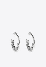 Alexander McQueen Crystal-Embellished Hoop Earrings