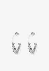 Alexander McQueen Crystal-Embellished Hoop Earrings