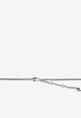 Alexander McQueen Necklace with Encrusted Logo-Lettering