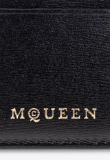 Alexander McQueen Leather Cardholder with Logo-Stamp