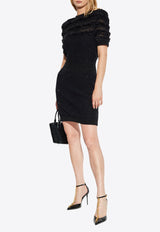 Balmain Shimmering-Sequins Tweed Mini Dress