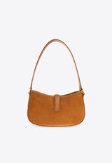 Alexander McQueen Mini T-Bar Suede Shoulder Bag