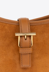 Alexander McQueen Mini T-Bar Suede Shoulder Bag