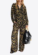 Balmain Chains Print Silk Pants