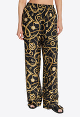 Balmain Chains Print Silk Pants