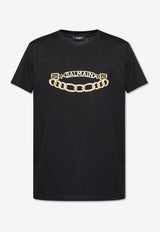Balmain Printed Chain Logo T-shirt