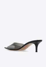 Gianvito Rossi Elle 55 PVC Mules Black G15120 55RIC-GSVFUNE