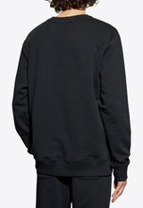 Balmain Logo Stamp Print Sweatshirt