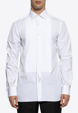 Tom Ford Peated Plastron Long-Sleeved Shirt