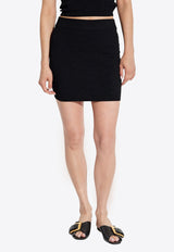 Balmain Monogram Jacquard Rib knit Mini Skirt