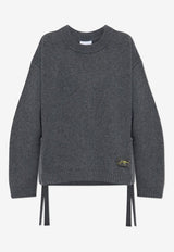 GANNI Tied Knitted Sweater