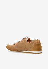 Loewe Ballet Runner 2.0 Leather Sneakers Beige M816282XAR 0-CINNAMON