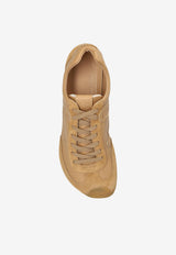 Loewe Ballet Runner 2.0 Leather Sneakers Beige M816282XAR 0-CINNAMON