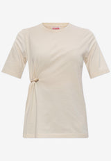 Kenzo Boke Flower Pin Draped T-shirt