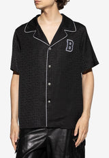 Balmain PB Labyrinthe Monogram Varsity Pajama Shirt