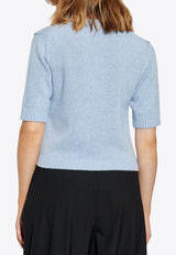 GANNI Ties Knitted Top