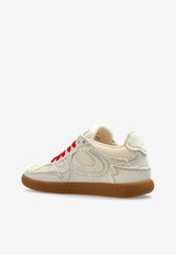 GANNI Paneled Lace-Up Sneakers