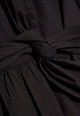 GANNI Bow-Embellished Midi Dress