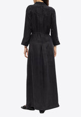 GANNI V-neck Midi Dress