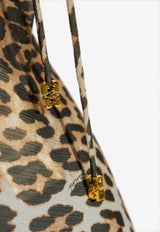 GANNI Leopard Print Midi Dress