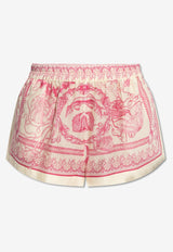 Versace Underwater Barocco Print Swim Shorts