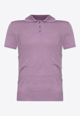 Loewe Anagram Ribbed Polo T-shirt