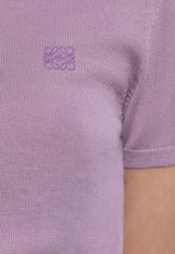 Loewe Anagram Ribbed Polo T-shirt