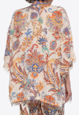 Etro Fluffy Floral Fringed Cover-Up