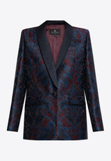 Etro Blazer with decorative pattern Navy Blue WRCA0069 99TJA87-S9883