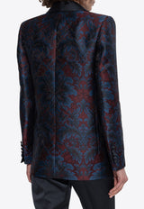 Etro Blazer with decorative pattern Navy Blue WRCA0069 99TJA87-S9883