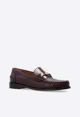 Ferragamo Harry F-Buckle Leather Loafers