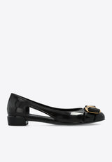 Ferragamo Nara Vara Bow Jelly Flats