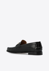 Ferragamo Harry F-Buckle Leather Loafers