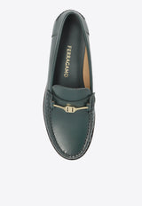 Ferragamo Harry F-Buckle Leather Loafers