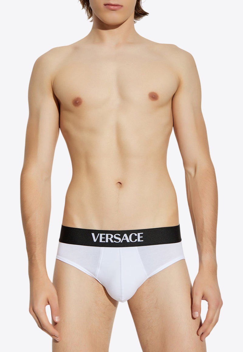Versace Logo Band Briefs 1020540 1A14783-1W000