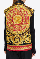 Versace Barocco Silk Reversible Quilted Vest