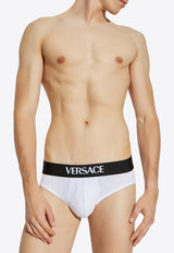 Versace Logo Waistband Briefs - Set of 3