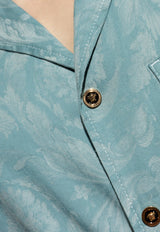 Versace Barocco Jacquard Denim Shirt