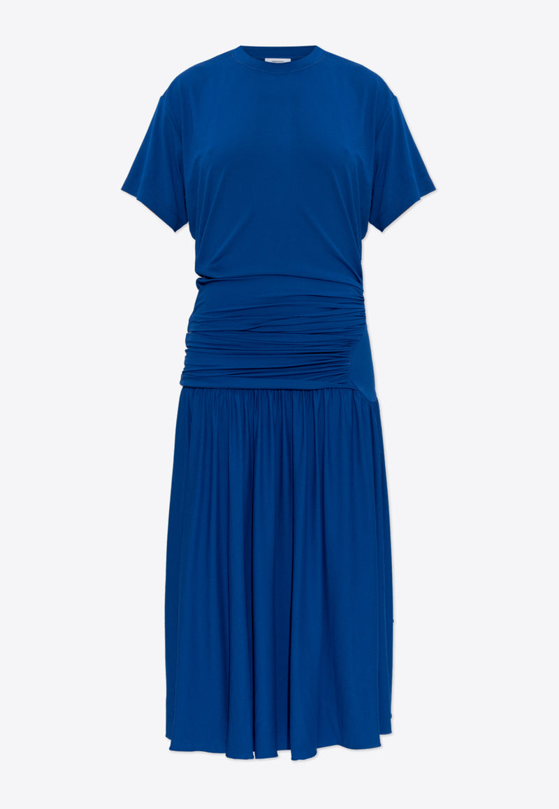Asymmetrical Draped Midi Dress THAHAB KW Asymmetrical Draped Midi Dress THAHAB KW