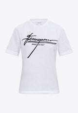 Ferragamo Signature Logo Print T-shirt