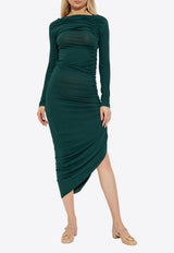 Ferragamo Asymmetrical Ruched Mini Dress