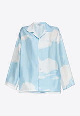 Moschino Archive Cloud Print Silk Shirt