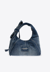 Marc Jacobs Denim Bow Sack Hobo Bag Denim 2P5HSH028H03 0-492